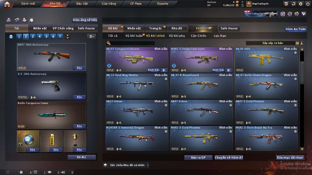 shop acc cf uy tin gia re